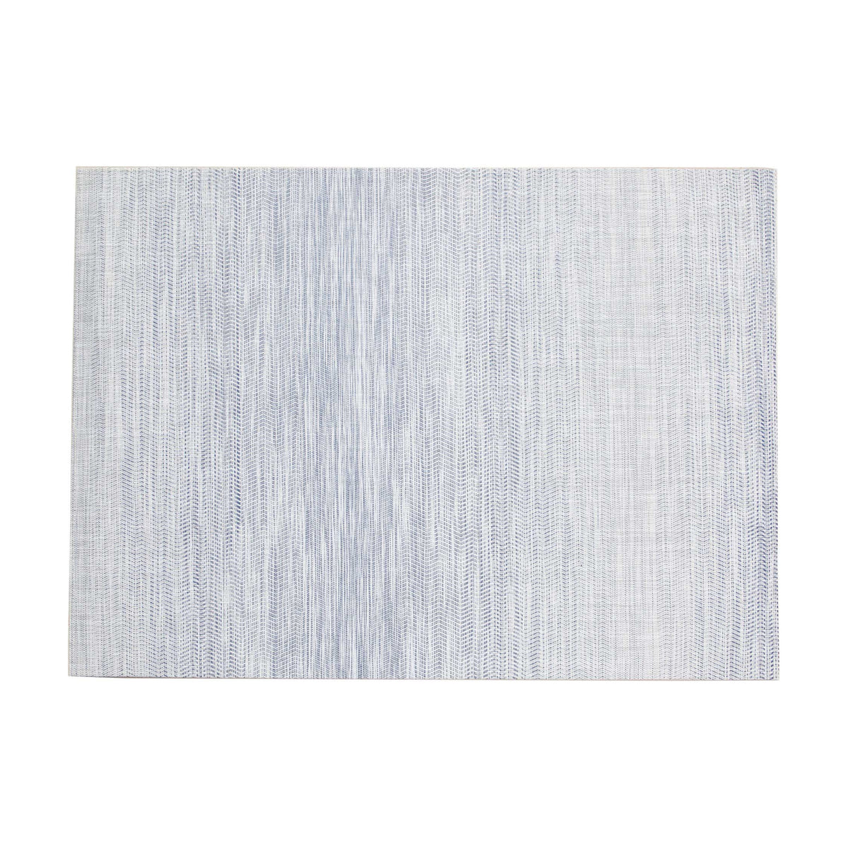 Wave / Blue woven floor mat by Chilewich, texture detail