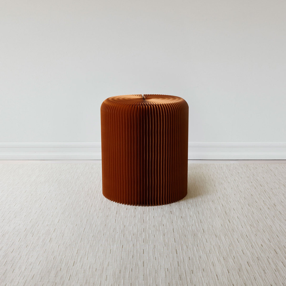 Bamboo / Coconut woven floor mat by Chilewich, interior setting