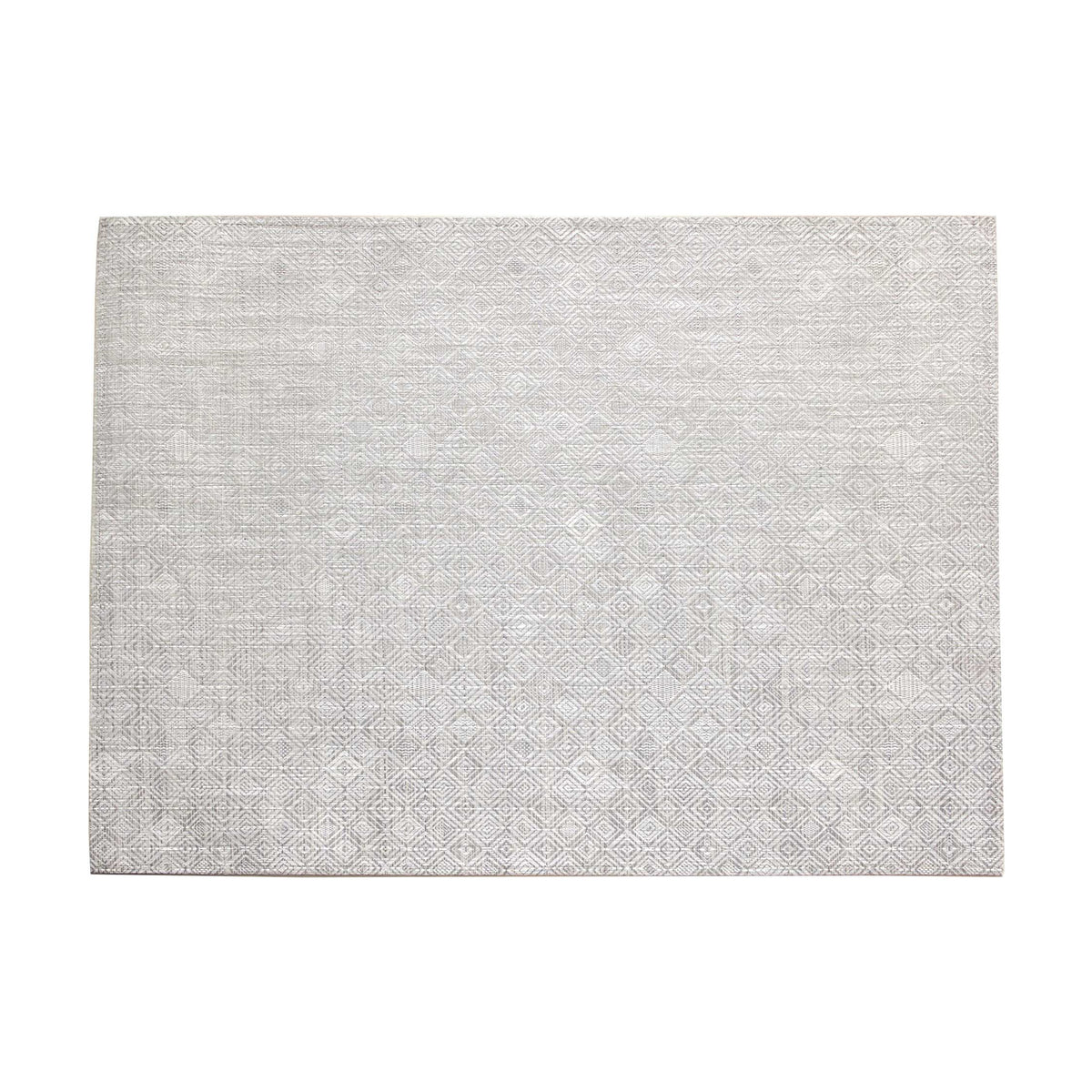 Mosaic / Grey woven floor mat by Chilewich, texture detail