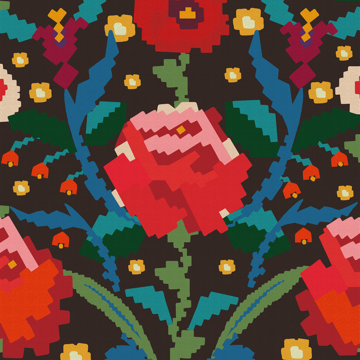 CLAUDINE wallpaper by MINDTHEGAP, full pattern detail.