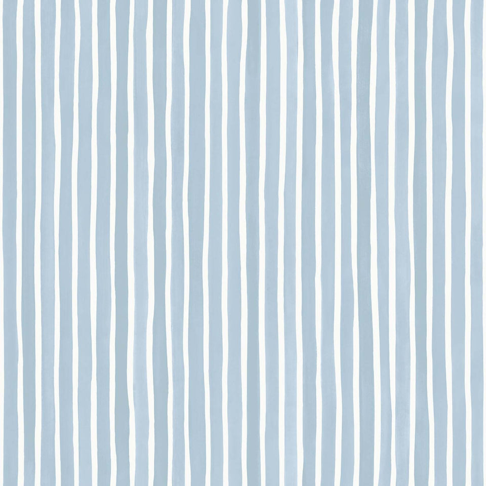 Croquet Stripe Blue wallpaper by Cole & Son – flat pattern