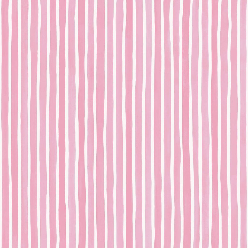 Croquet Stripe Soft Pink wallpaper by Cole & Son – flat pattern