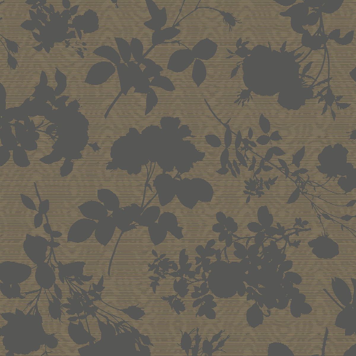 Cole & Son Absence of Roses Moire in Brass — pattern detail