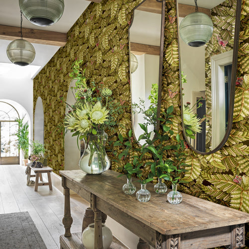 Cole & Son Acacia Canopy in Safari — room setting