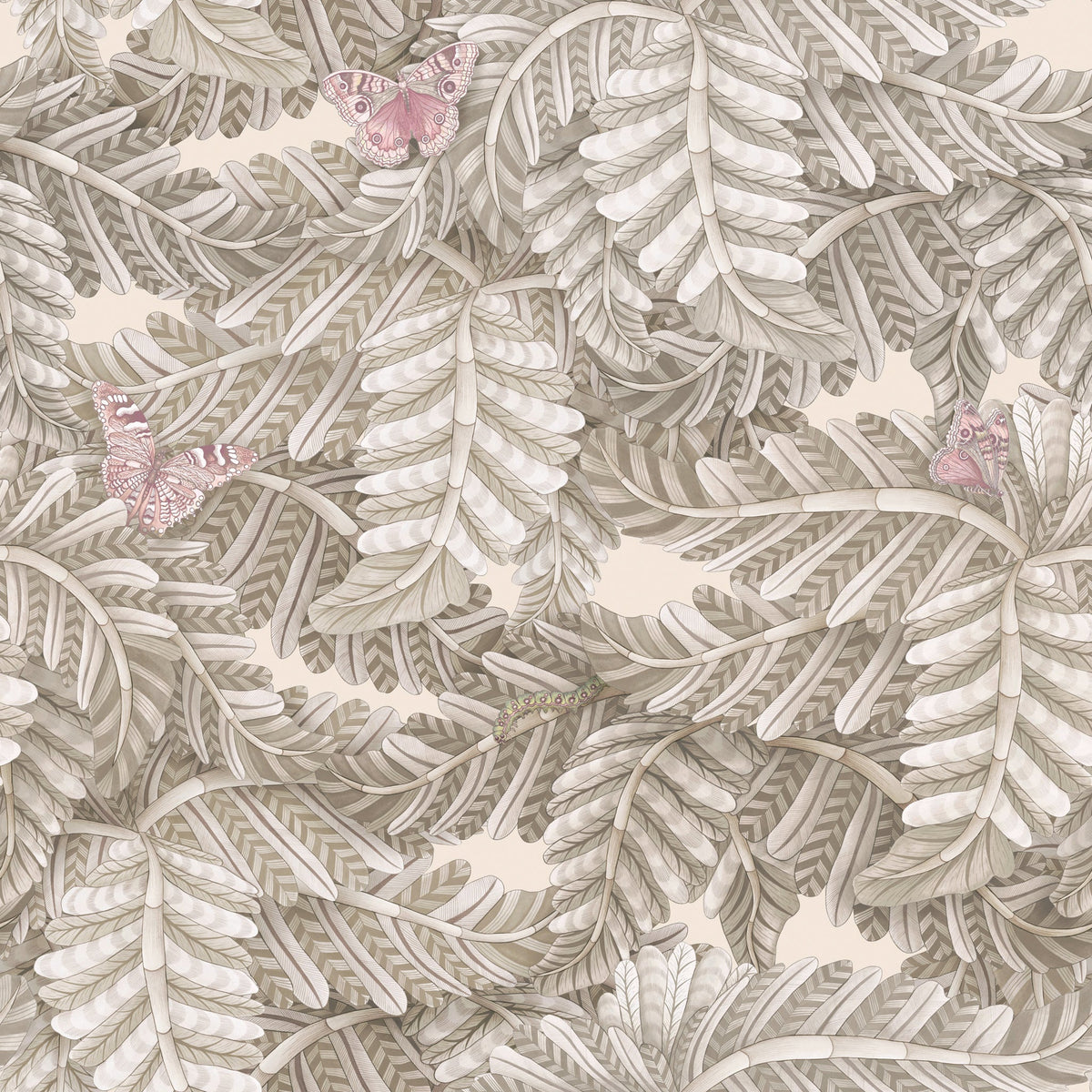Cole & Son Acacia Canopy in Pebble — pattern detail
