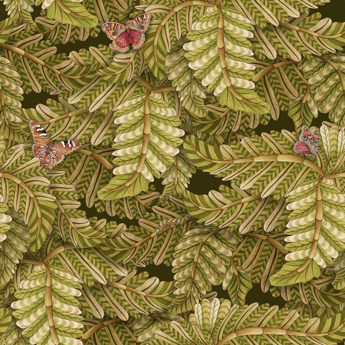 Cole & Son Acacia Canopy in Safari — pattern detail