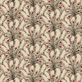 Cole & Son Afrika Damask in Sandstone & Ruby — pattern detail