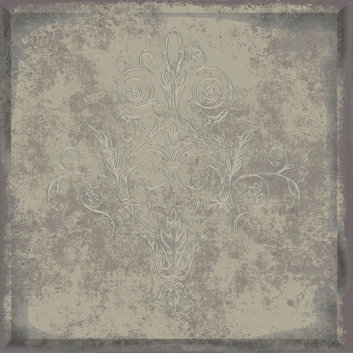 Cole & Son Albery in Rose Metallic Gold on Silver Foil — pattern detail