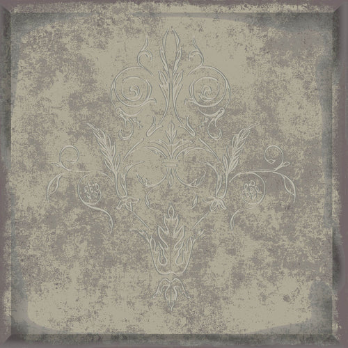 Cole & Son Albery in Rose Metallic Gold on Silver Foil — pattern detail