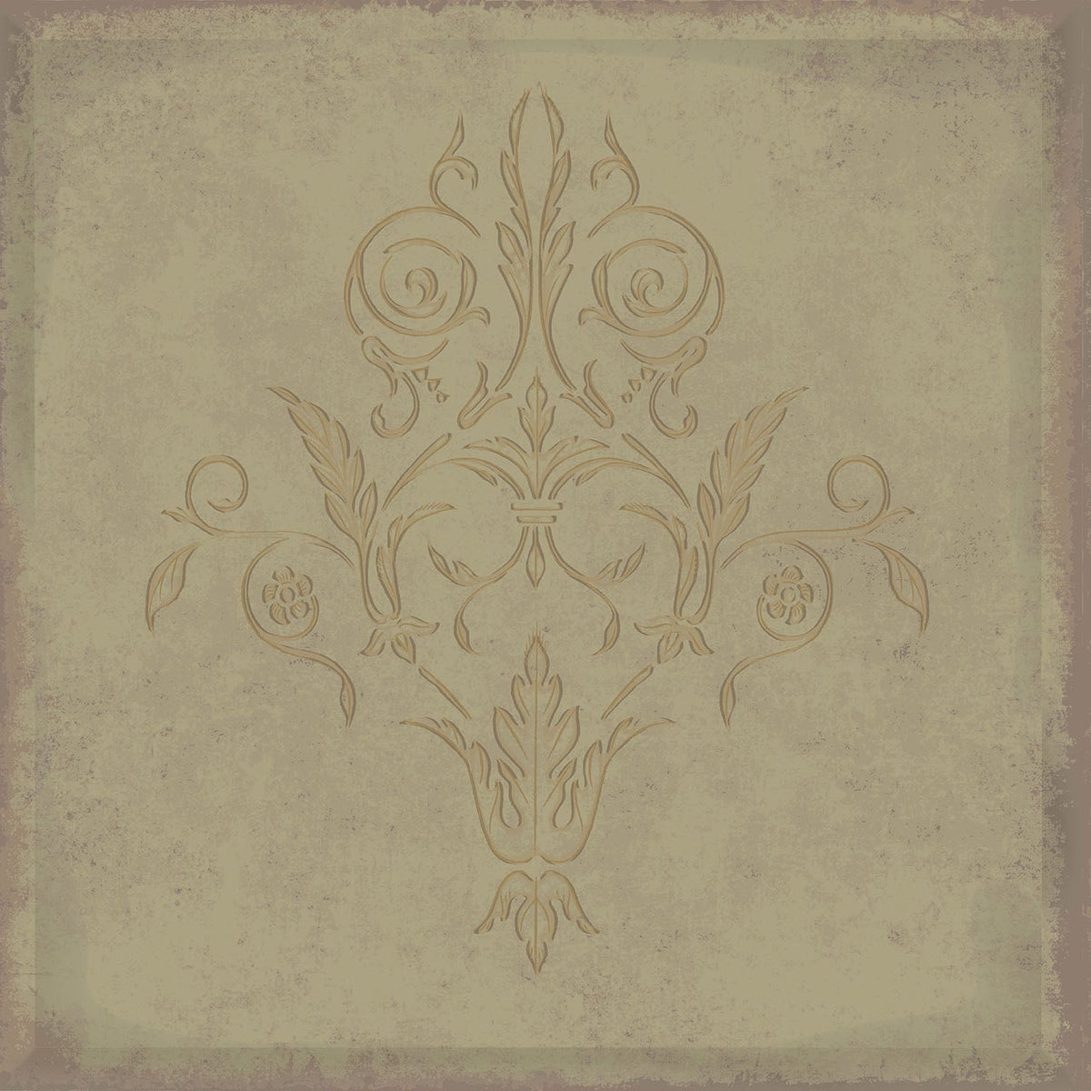 Cole & Son Albery in Metallic Gold on Foil — pattern detail