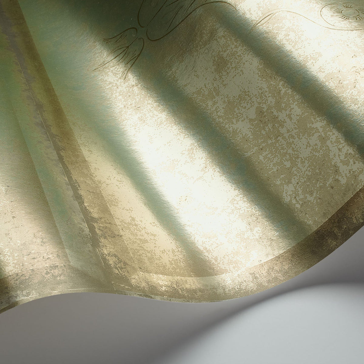 Cole & Son Albery in Metallic Gold on Foil — pattern detail
