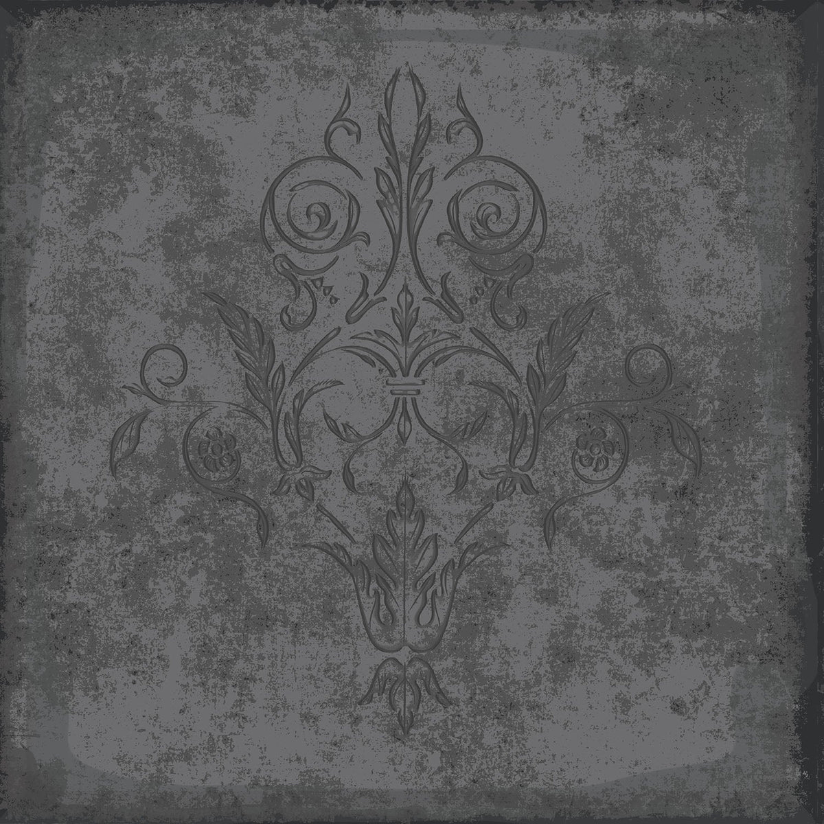 Cole & Son Albery in Graphite on Foil — pattern detail