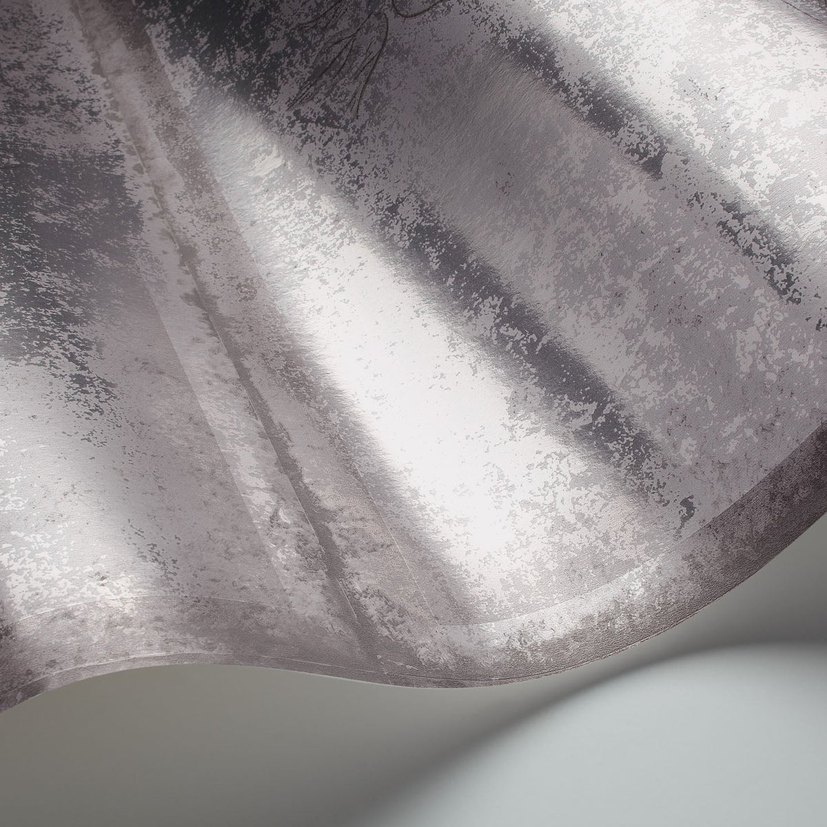 Cole & Son Albery in Mink on Foil — pattern detail