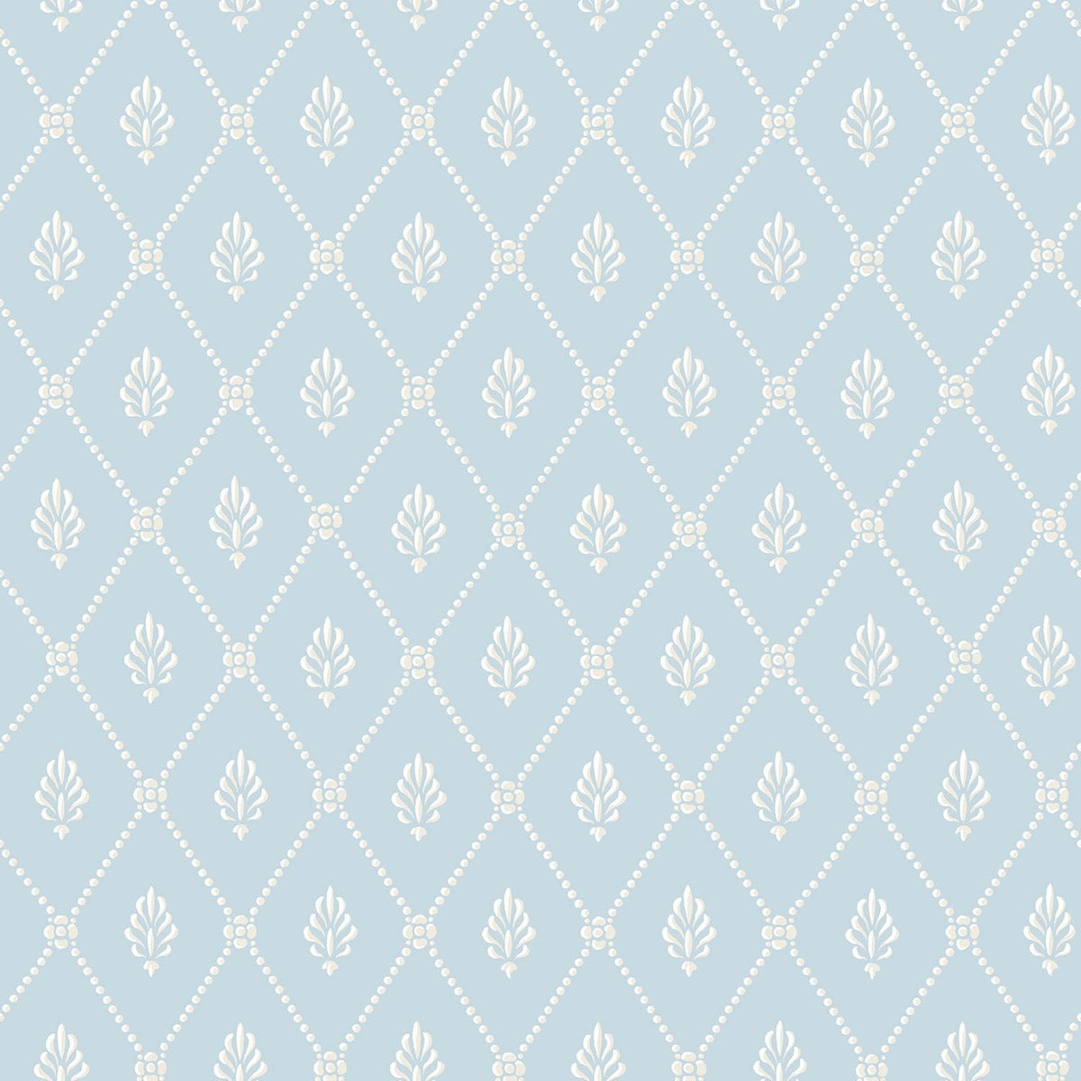 Cole & Son Alma in Ice Blue — pattern detail
