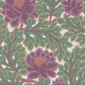 Cole & Son Aurora in Mulberry & Sage on Parchment — pattern detail