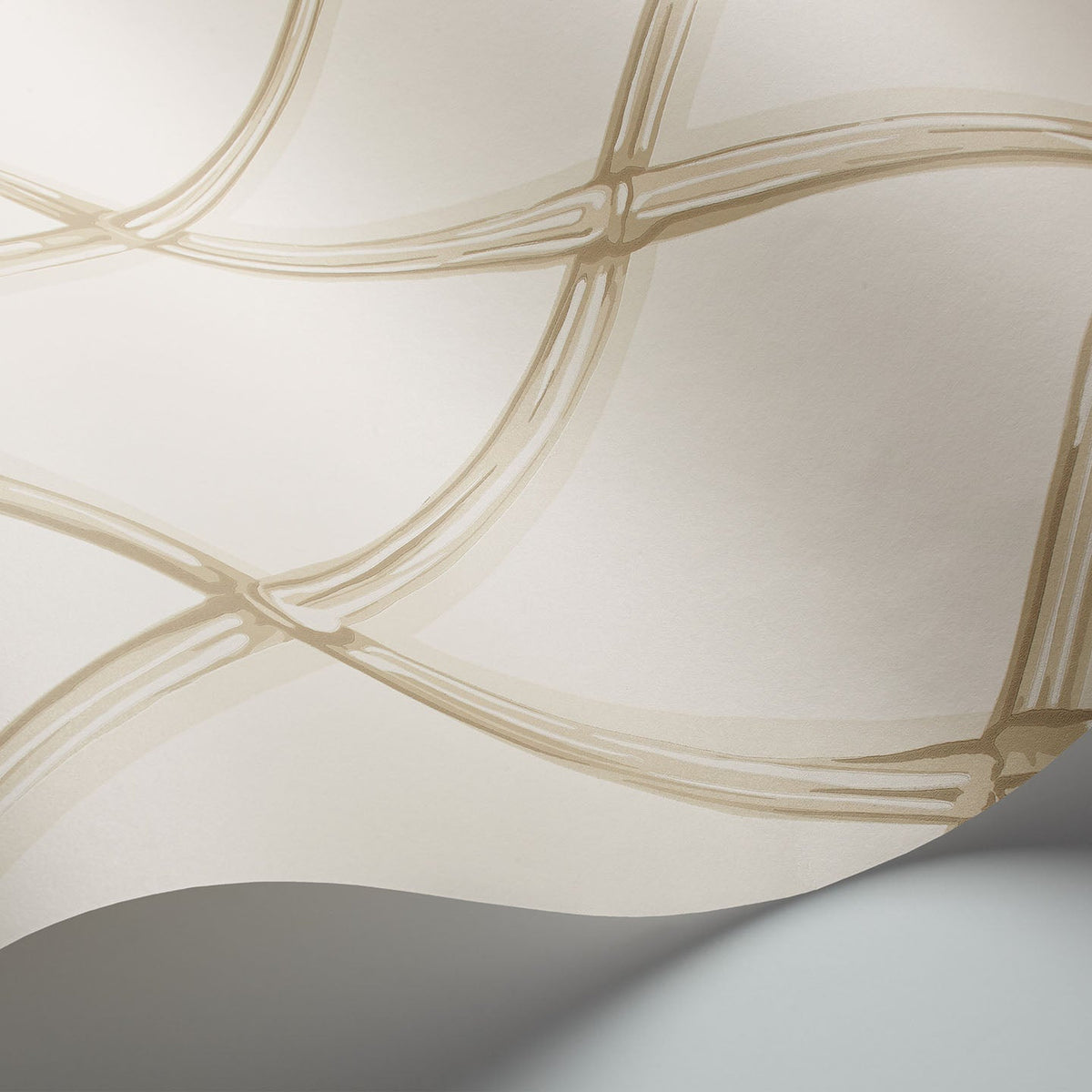 Cole & Son Bagatelle wallpaper in White — detail