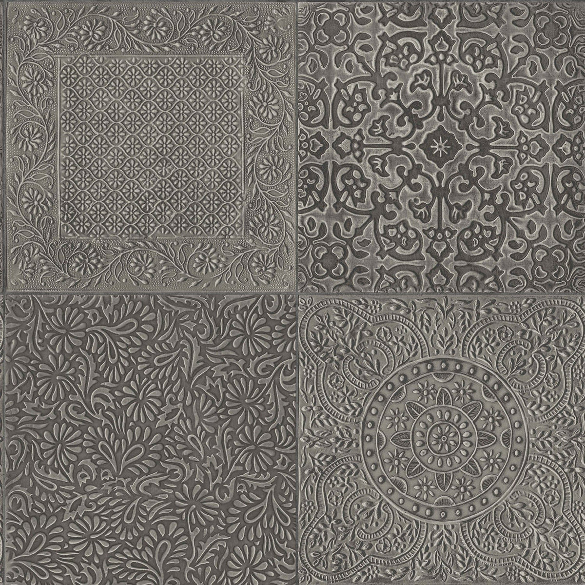 Cole & Son Bazaar wallpaper in Pewter — pattern