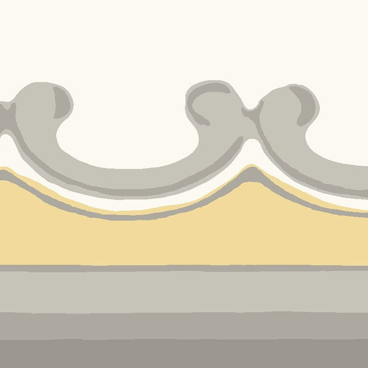 Cole & Son Broderie Border in Ochre & Grey — pattern