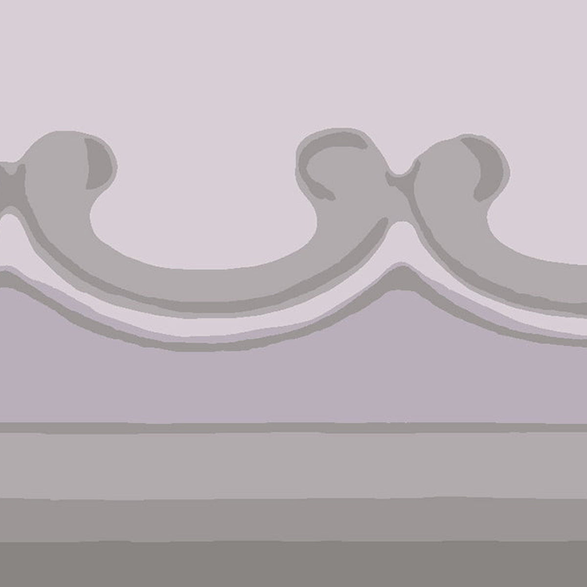 Cole & Son Broderie Border in Dove & Lilac Grey — pattern