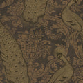 Cole & Son Byron wallpaper in Metallic Gold & Bronze on Charcoal — pattern