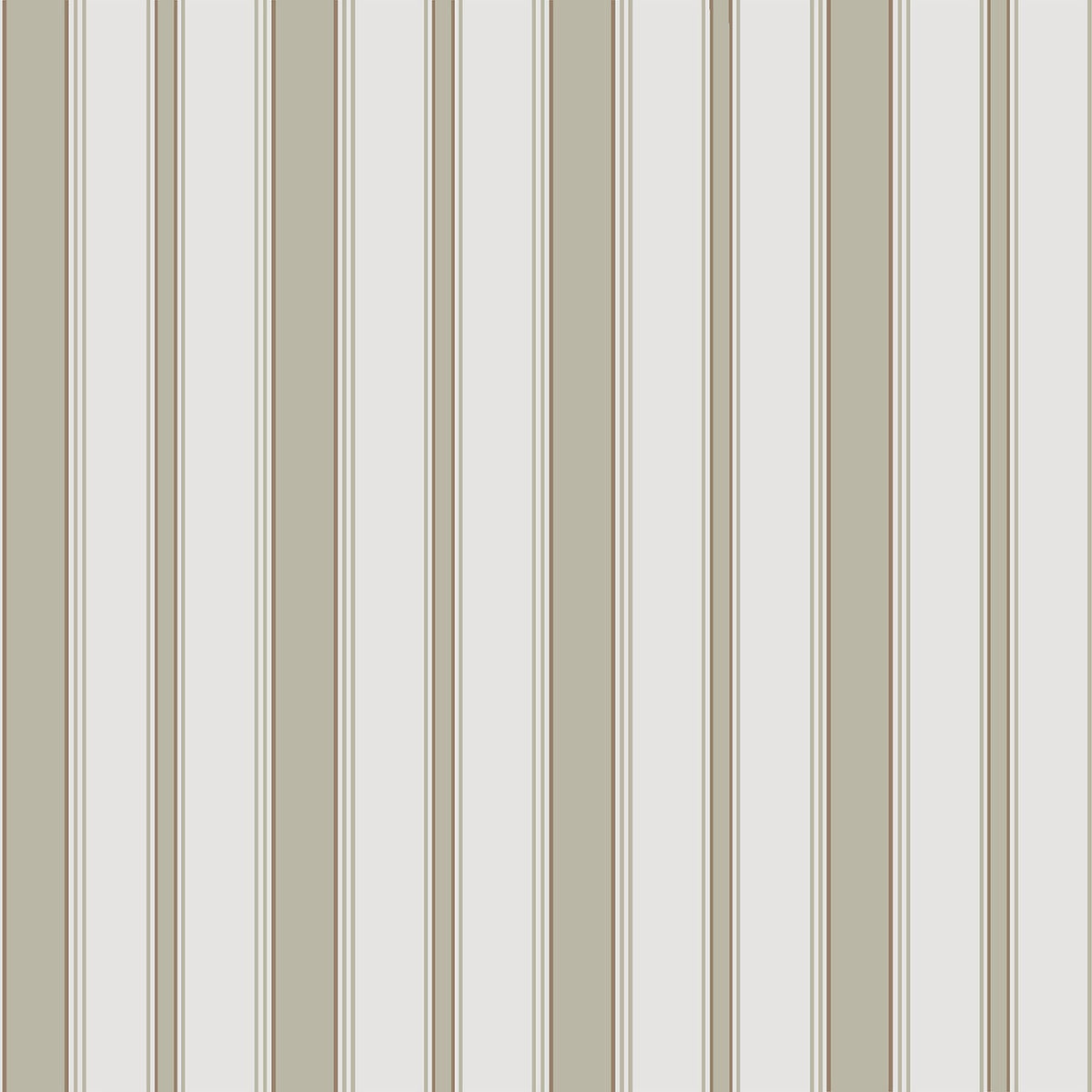Cole & Son Cambridge Stripe wallpaper in Soft Olive — pattern