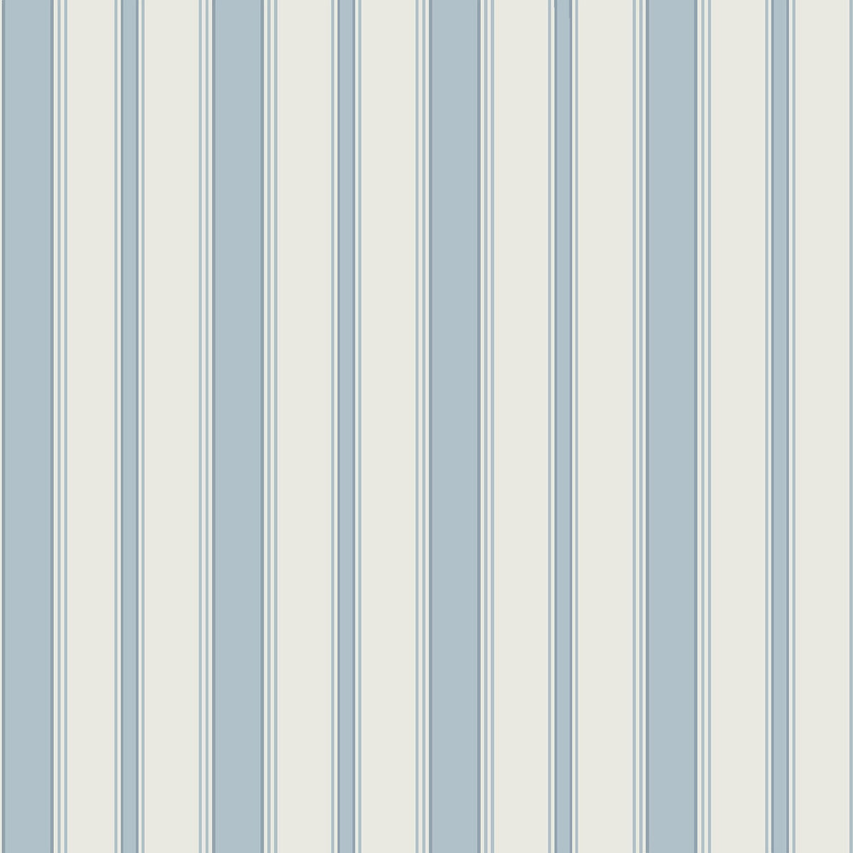 Cole & Son Cambridge Stripe wallpaper in Powder Blue — pattern