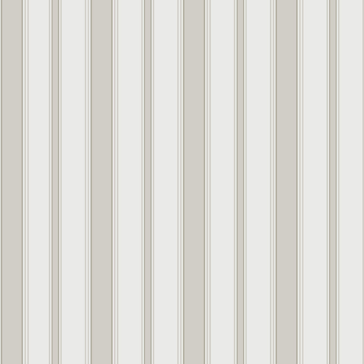 Cole & Son Cambridge Stripe wallpaper in Stone & White — pattern