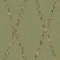 Cole & Son Cammei wallpaper in Antique Gold on Olive — pattern