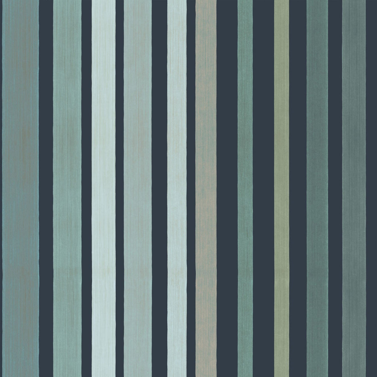 Cole & Son Carousel Stripe wallpaper in Frosty Green — pattern