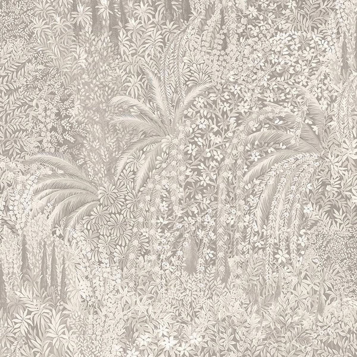 Cole & Son Cascade wallpaper in Platinum Pearl — pattern