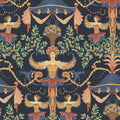 Cole & Son Chamber Angels wallpaper in Denim, Red & Marigold on Ink — pattern