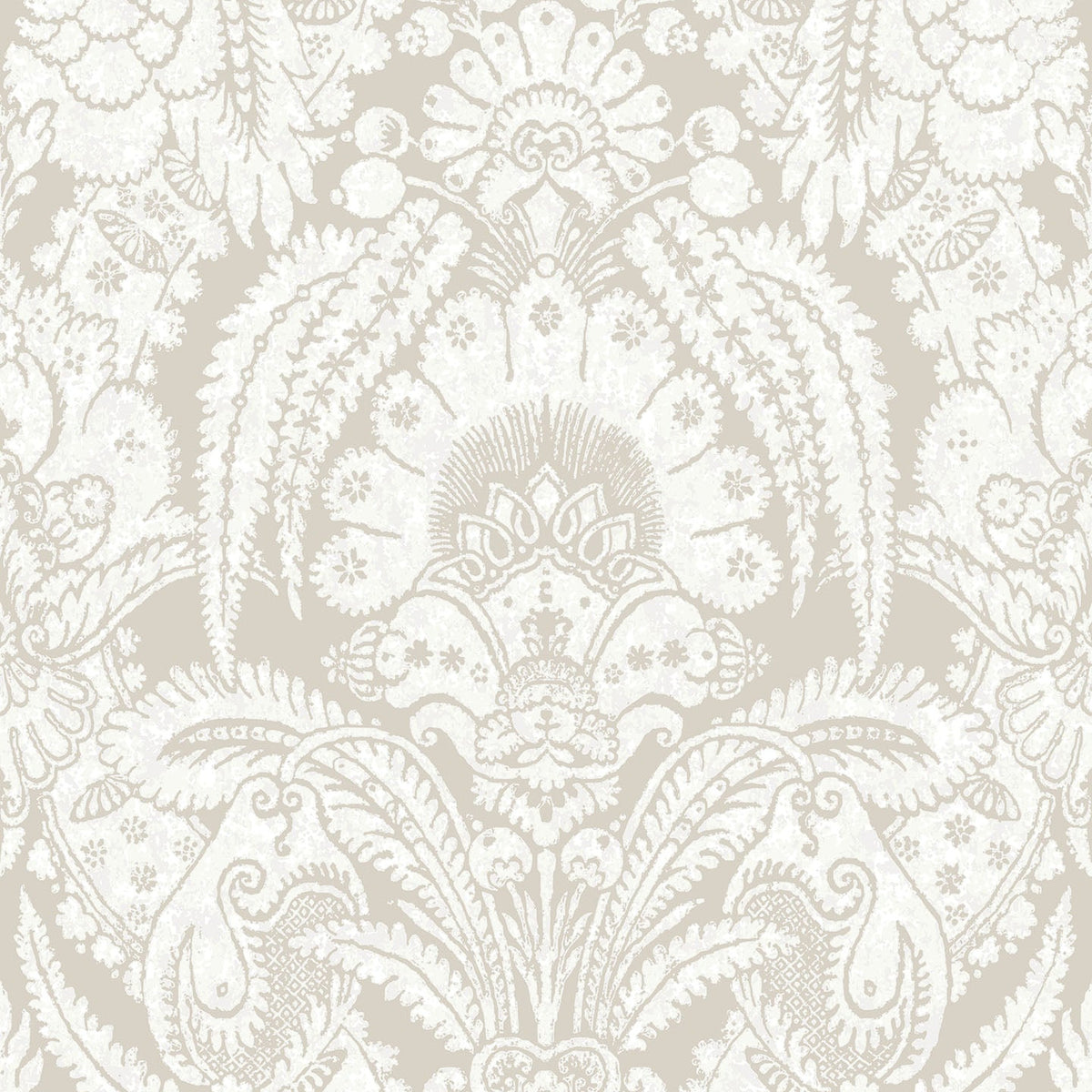 Cole & Son Chatterton wallpaper in Chalk on Stone — pattern