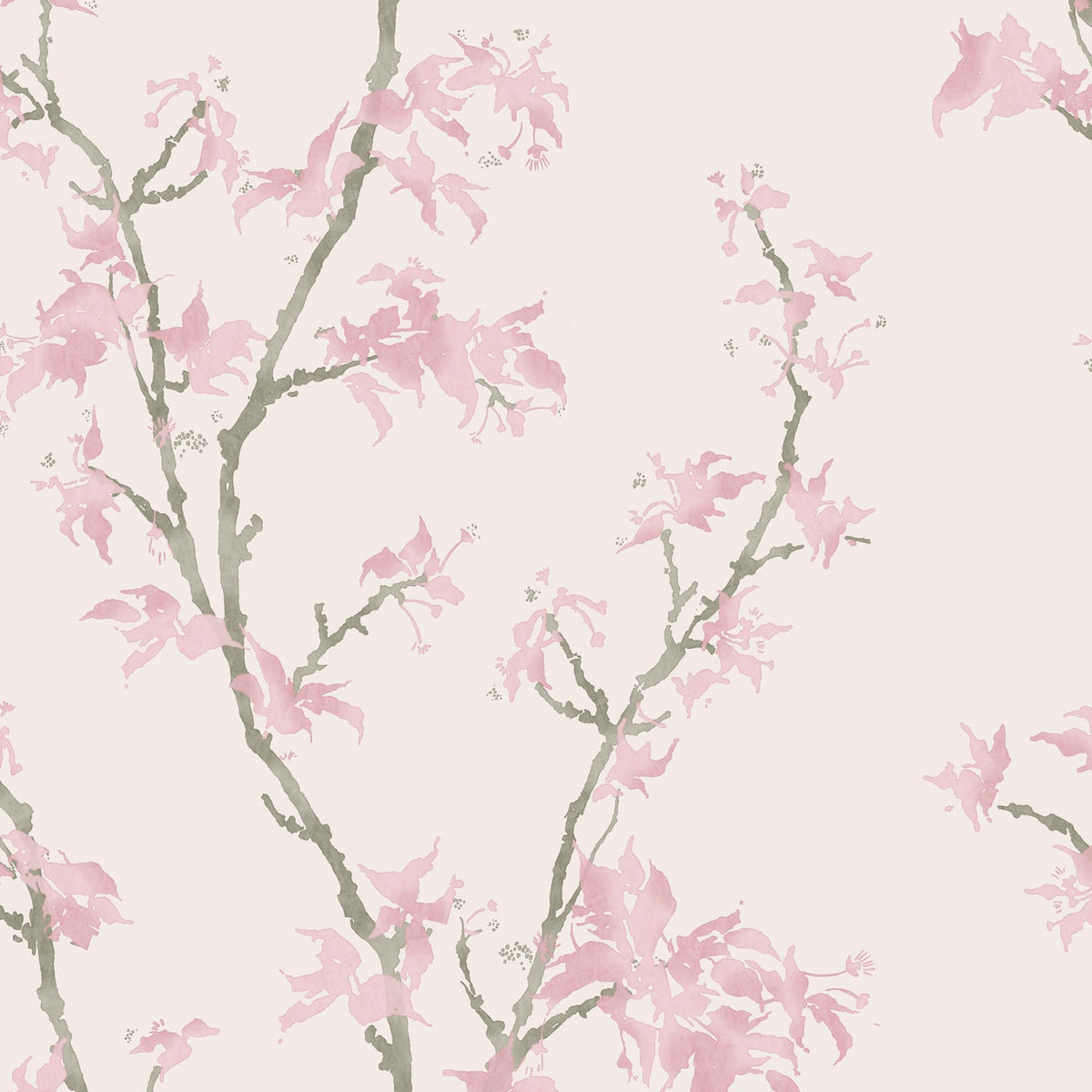 Cole & Son Chinese Branch wallpaper in Blossom Pink — pattern