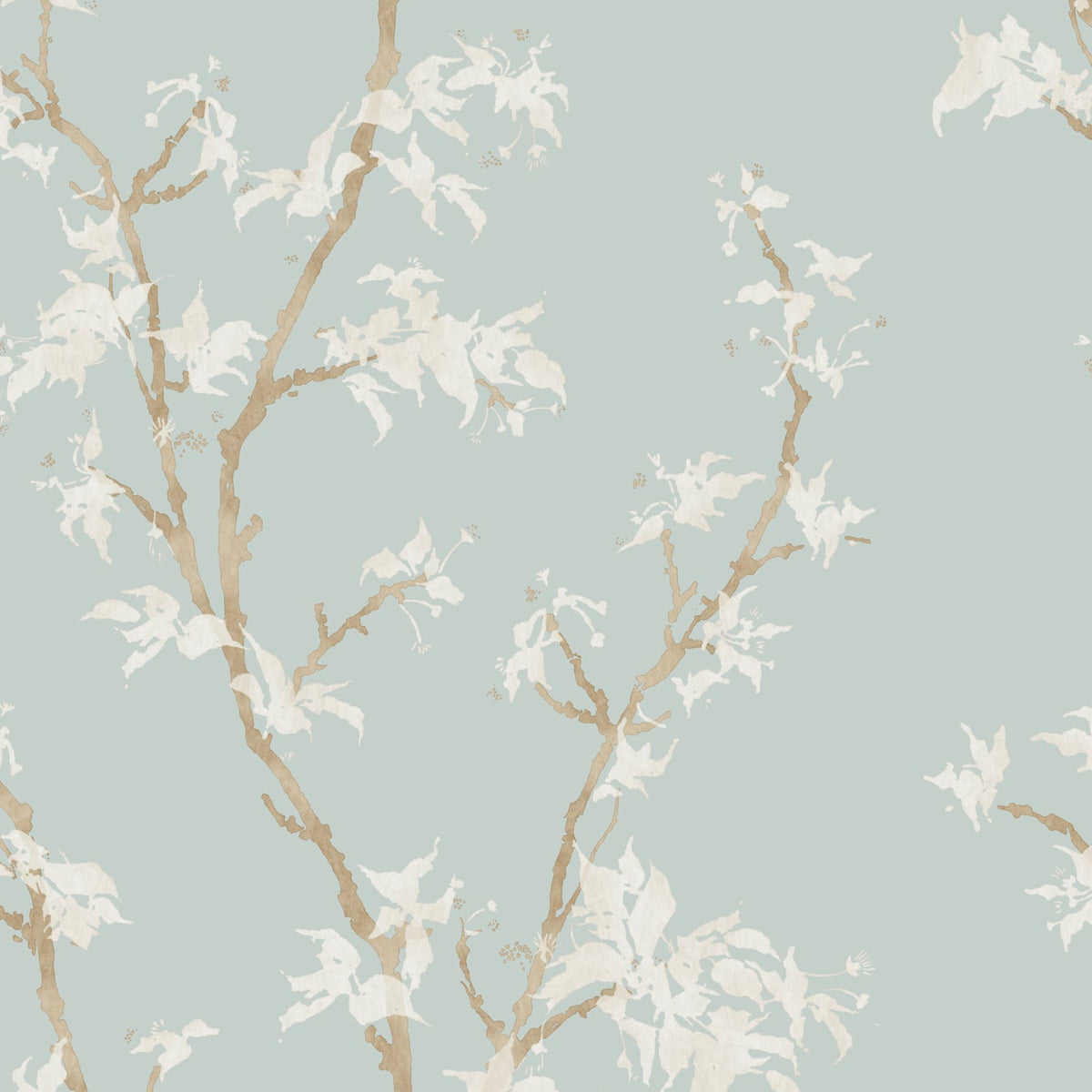 Cole & Son Chinese Branch wallpaper in Duck Egg — pattern