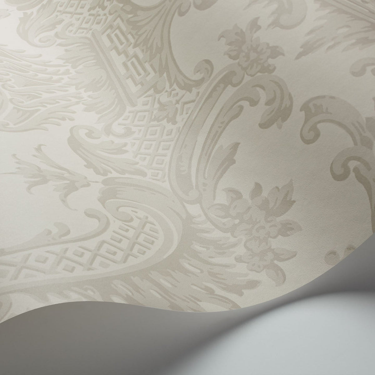 Cole & Son Chippendale China wallpaper in Stone — detail