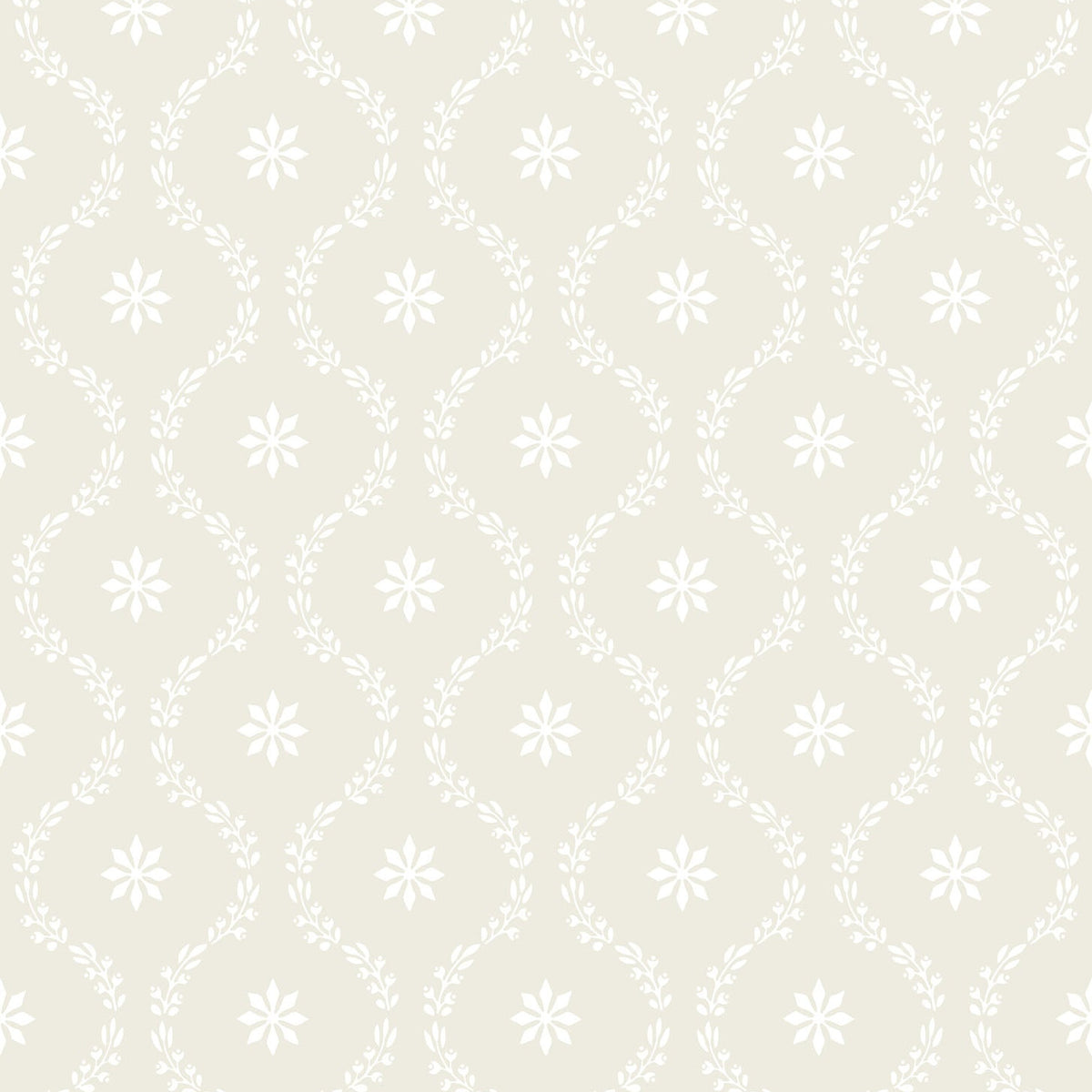 Cole & Son Clandon wallpaper in Pale Cream on Cream — pattern