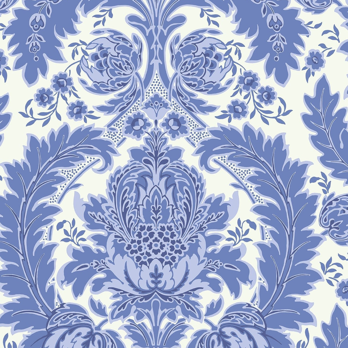 Cole & Son Coleridge wallpaper in Blue on White — pattern