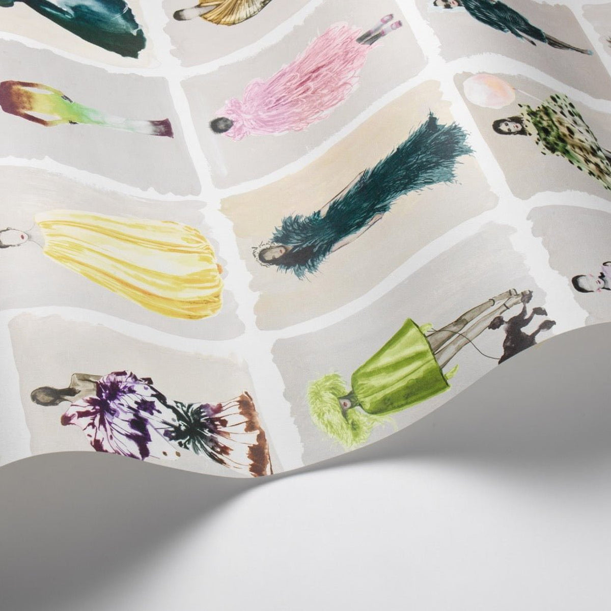 Cole & Son Couture Carousel wallpaper in Pastel — detail