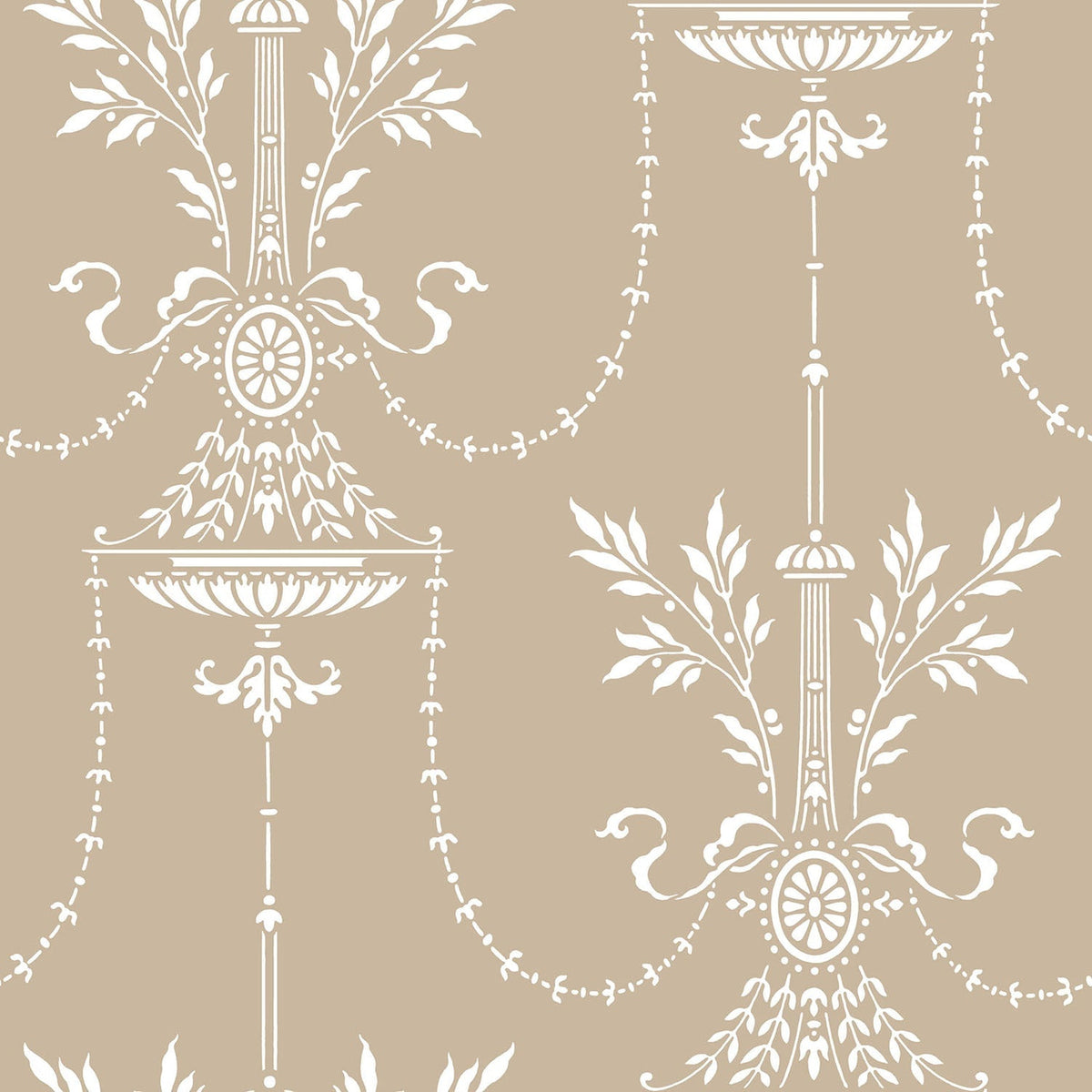 Dorset wallpaper by Cole & Son, Chalk on Linen