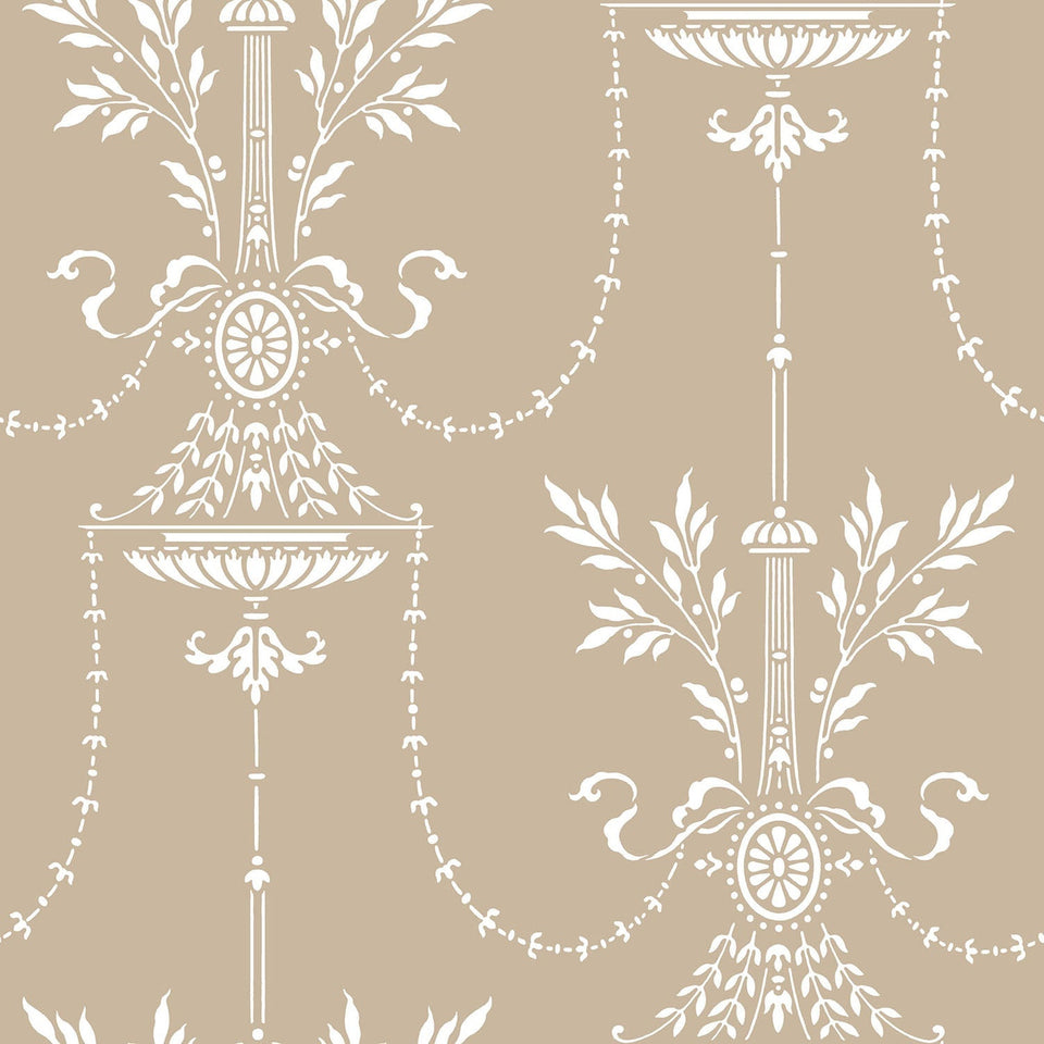 Dorset wallpaper by Cole & Son, Chalk on Linen