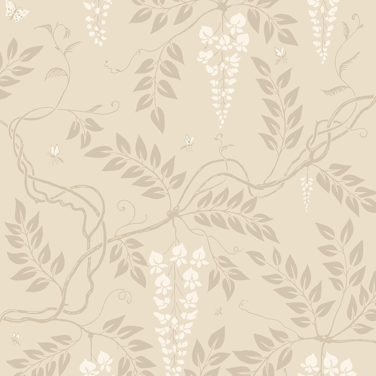 Egerton wallpaper by Cole & Son, Chalk on Oat