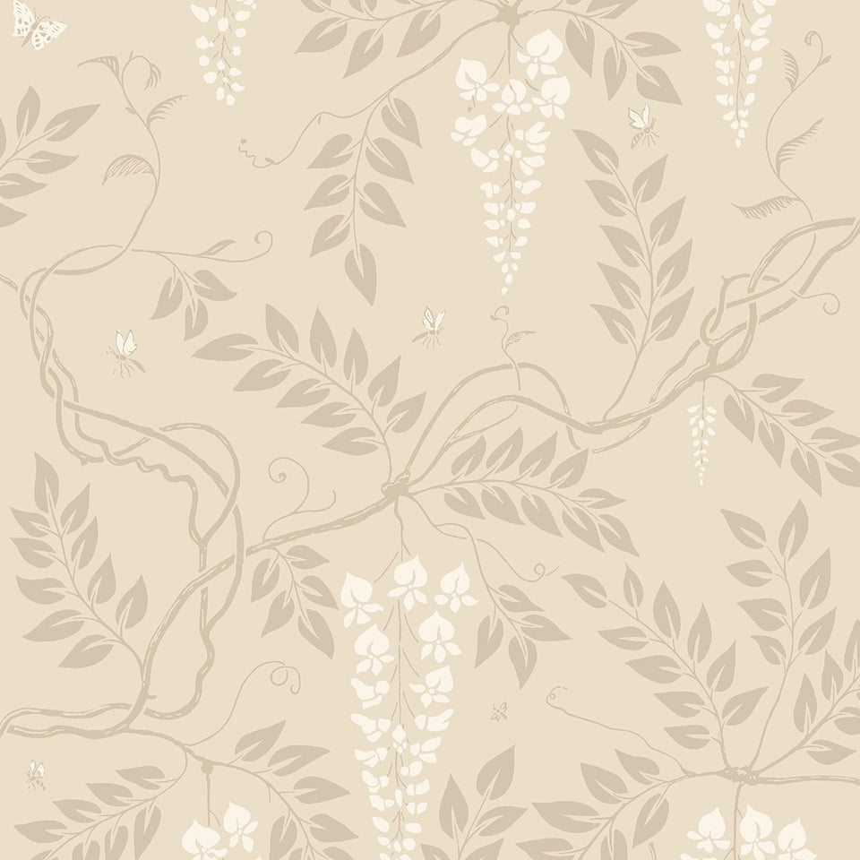 Egerton wallpaper by Cole & Son, Chalk on Oat