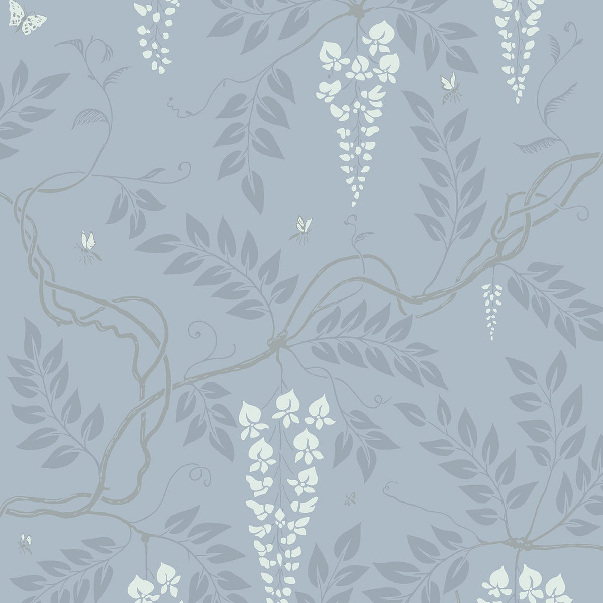 Egerton wallpaper by Cole & Son, Chalk on Silver Birch