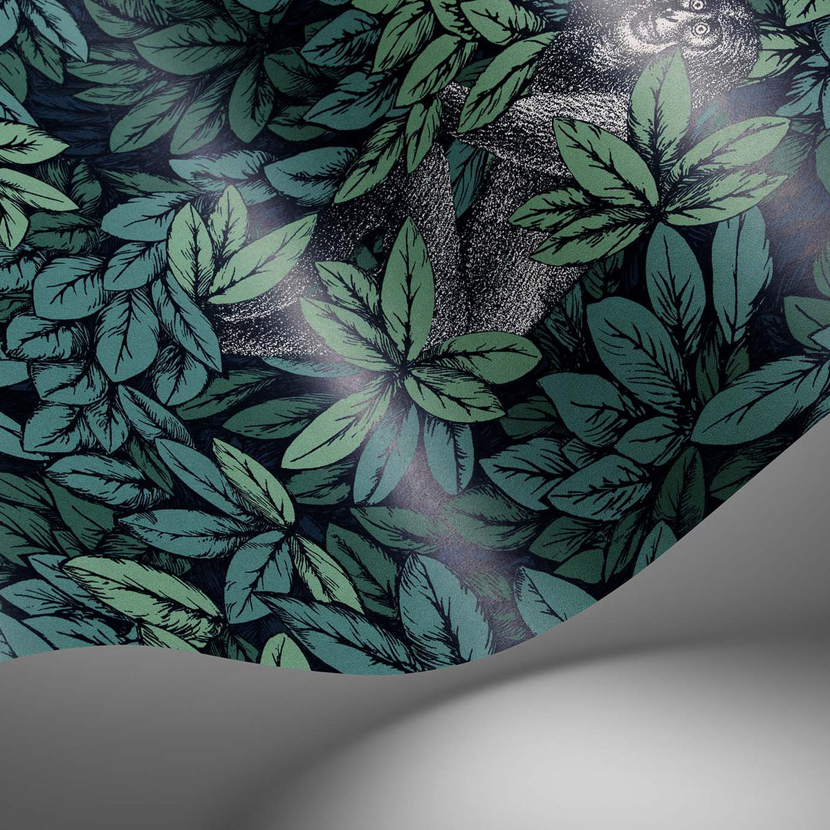 Foglie e Scimmie wallpaper by Cole & Son — pattern detail or room view
