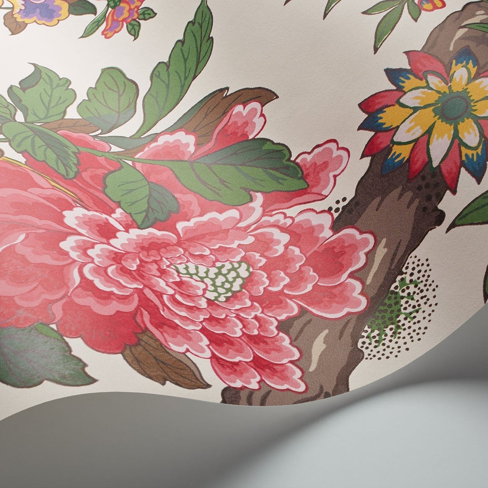 Cole & Son Fontainebleau wallpaper in Multi on Parchment