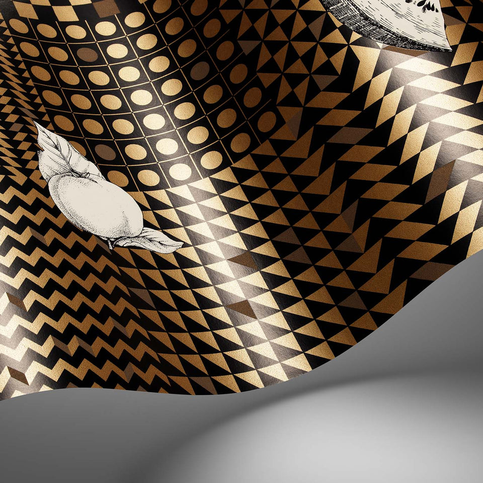 Frutta e Geometrico wallpaper by Cole & Son — pattern detail or room view