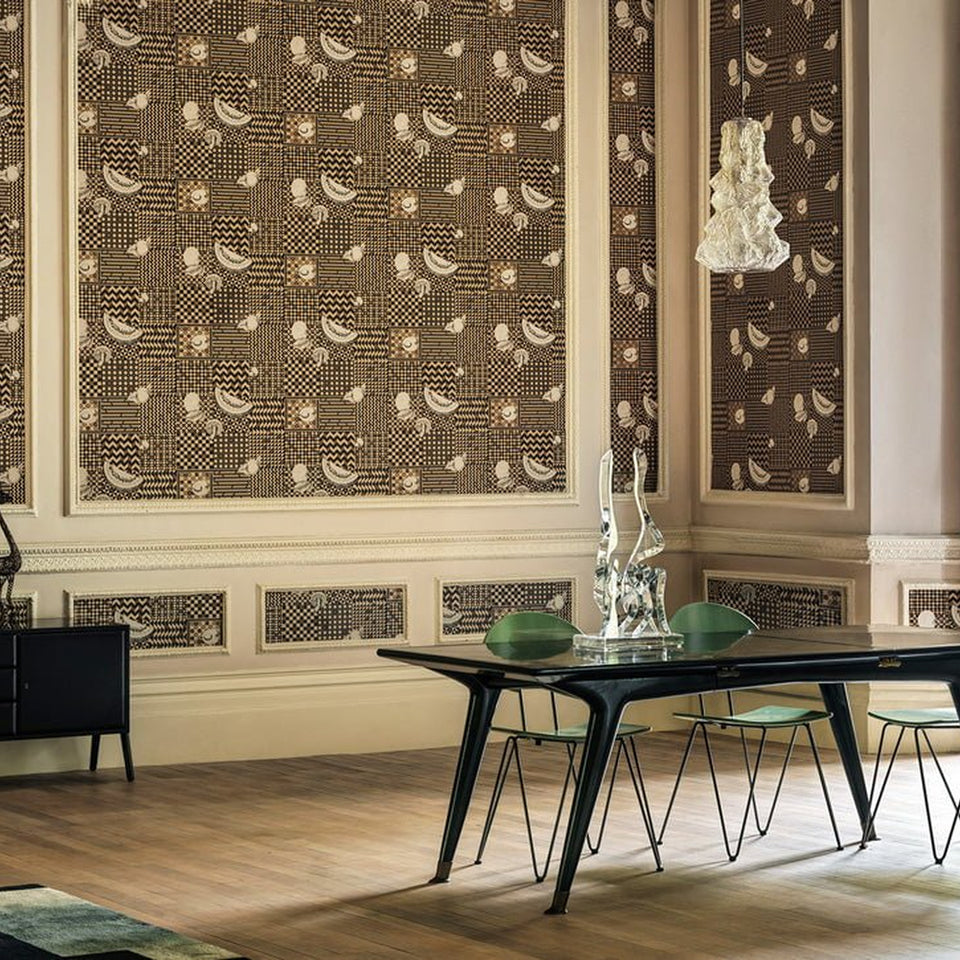 Frutta e Geometrico wallpaper by Cole & Son — pattern detail or room view