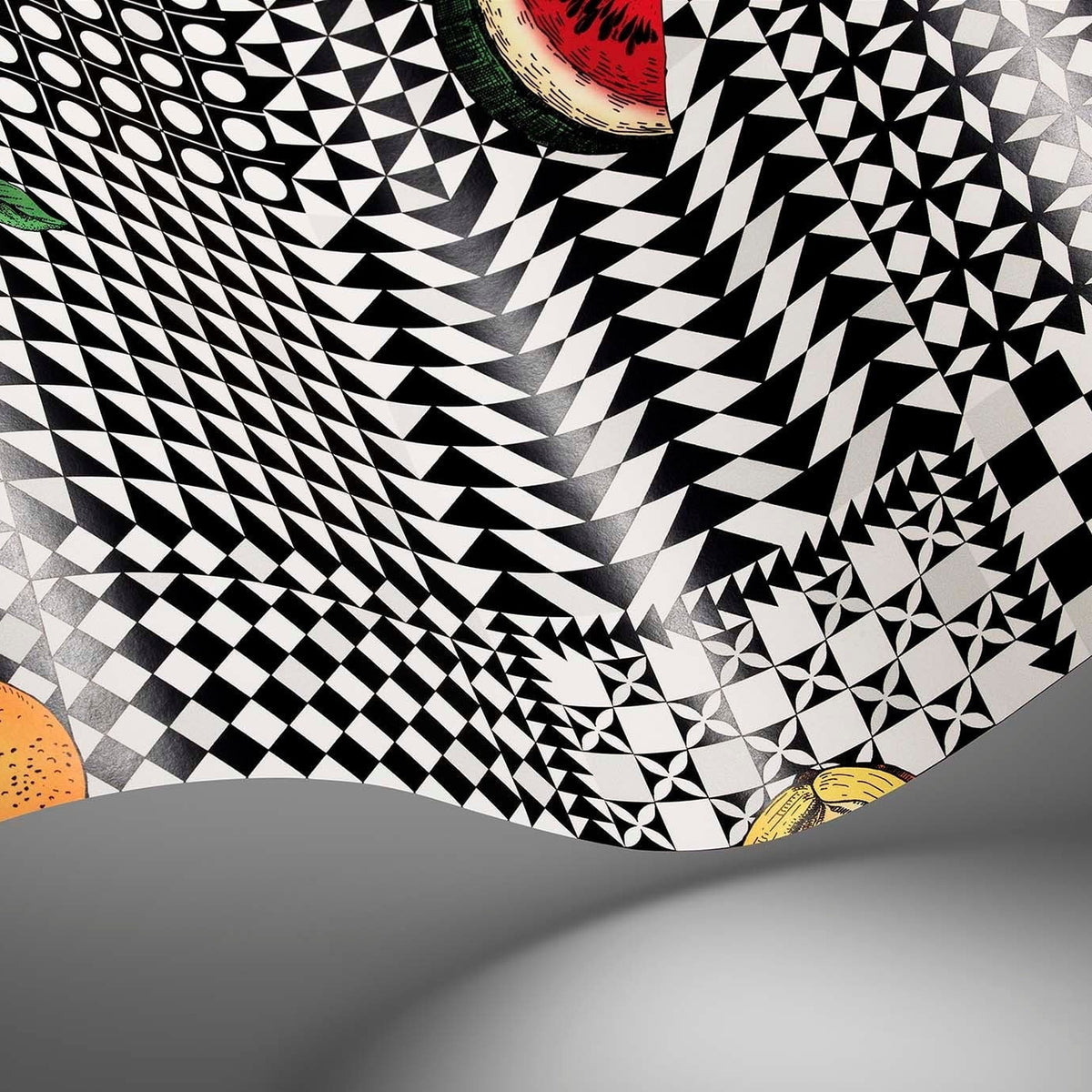Frutta e Geometrico wallpaper by Cole & Son — pattern detail or room view