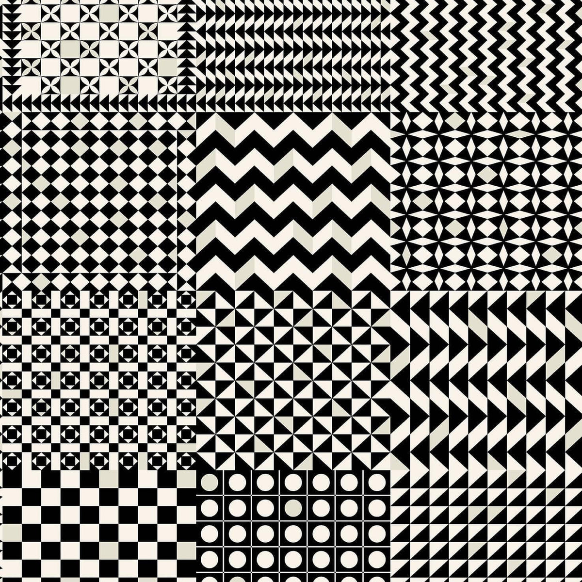Geometrico wallpaper by Cole & Son — Black & White