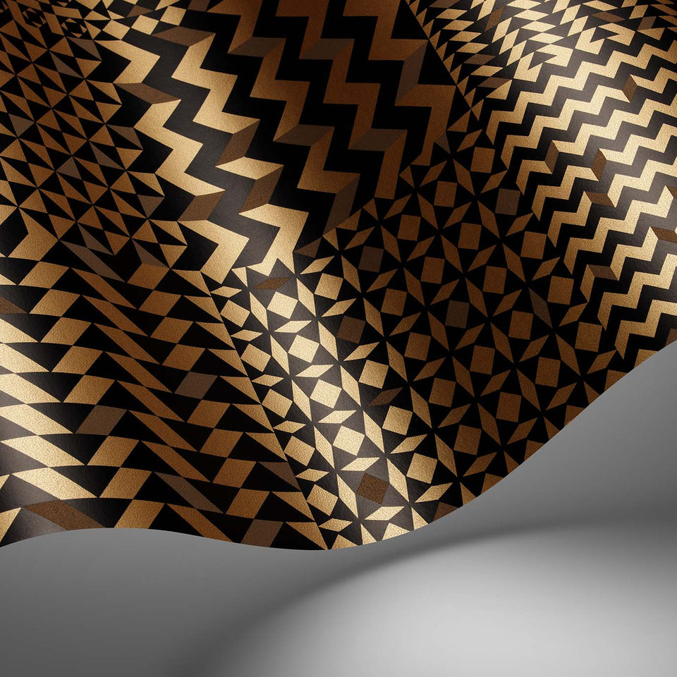 Geometrico wallpaper by Cole & Son — pattern detail or room view